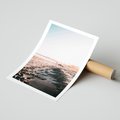 Plakat bez ramy 30x40 - Błogie Chwile na Plaży - plaża, zachód słońca wakacje