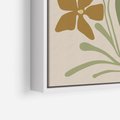 Obraz w ramie 50x70 - Subtelność Utajona - nowoczesny plakat, roślinność - rama biała