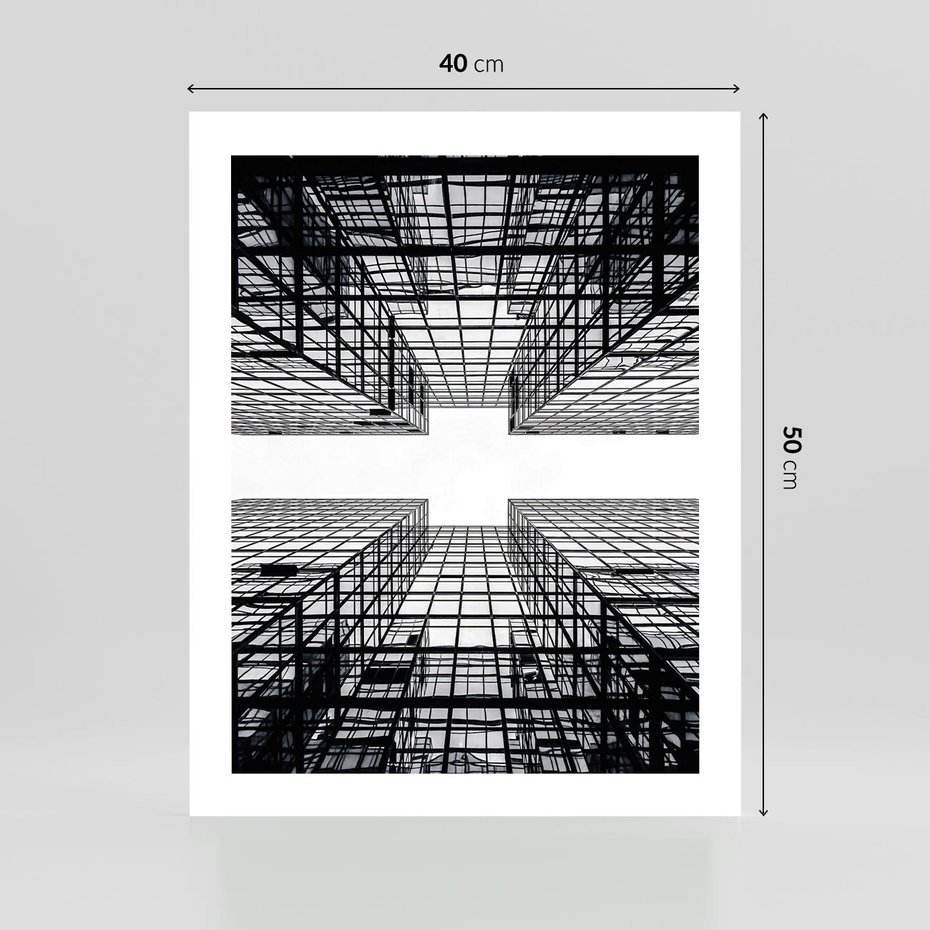 Plakat bez ramy 40x50 - Czar i Wielkość - wieżowce, architektura