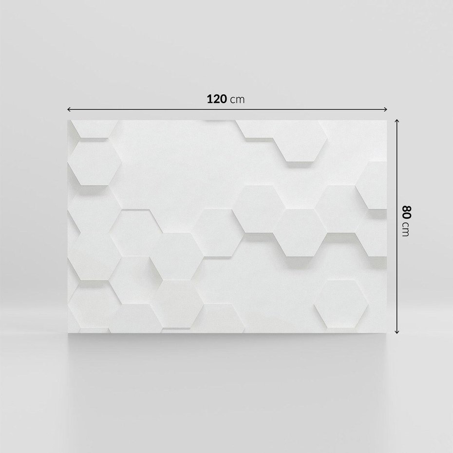 Obraz na płótnie 120x80 - Przestrzenne Zabawy - geometryczne, 3D