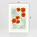 Plakat bez ramy 50x70 - Makowe Odkrycie - czerwone kwiaty, maki
