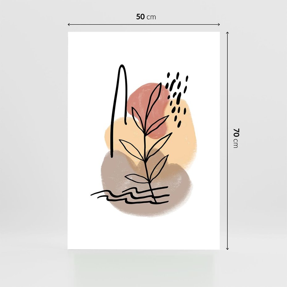 Plakat bez ramy 50x70 - Konturem Przenikające - abstrakcja, sztuka nowoczesna