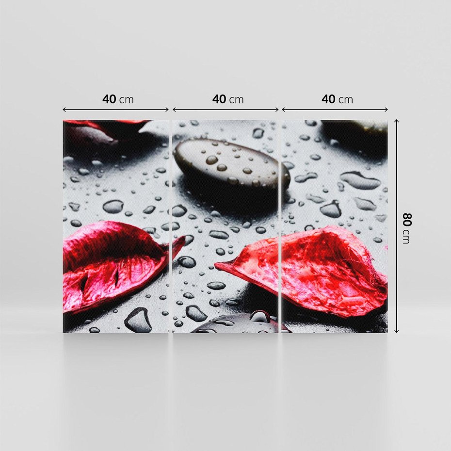 Obraz na płótnie 120x80 - Spa wśród Natury - spa, kamienie