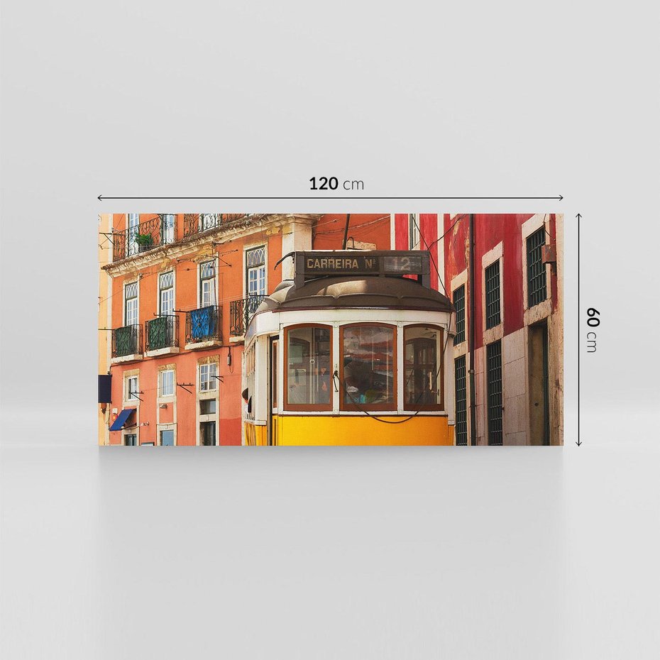 Obraz na płótnie 120x60 - Urok tramwaju w Lizbonie - Lizbona, tramwaj