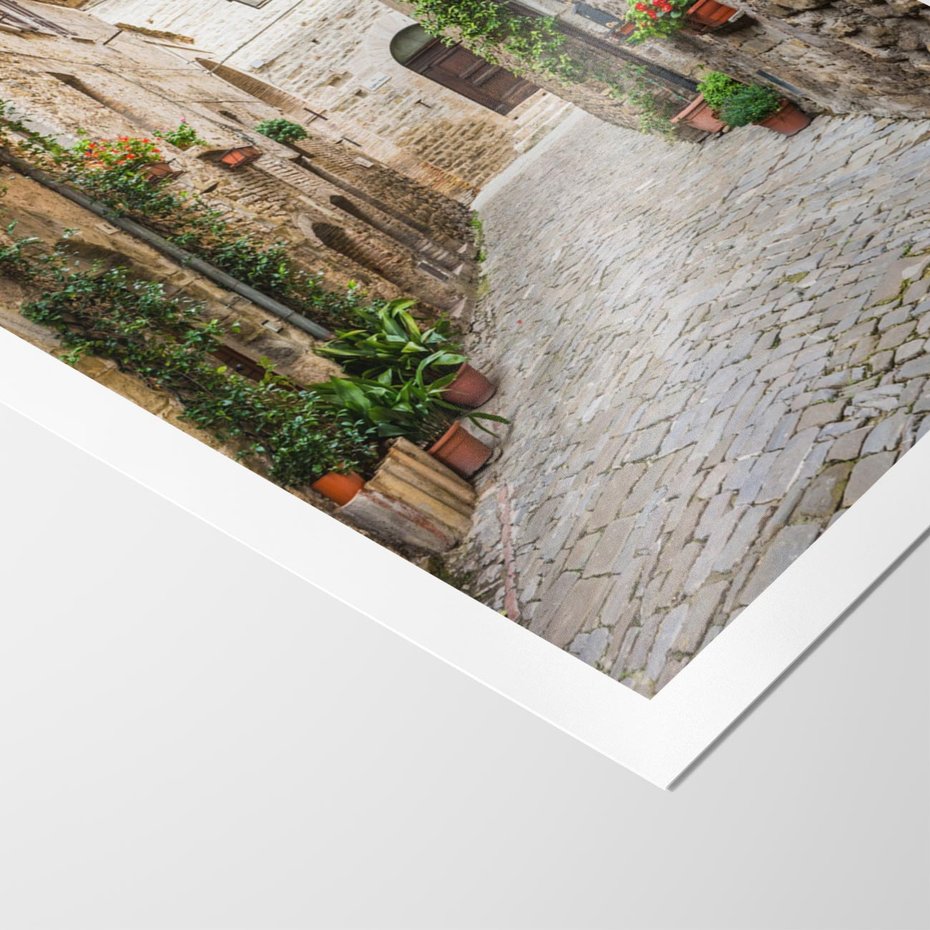 Plakat bez ramy 30x40 - Urok Uliczki we Włoszech - uliczka, Włochy