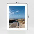 Plakat bez ramy 30x40 - Boho na Plaży - plaża, pomost