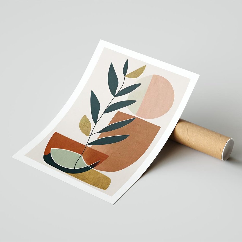 Plakat bez ramy 40x50 - Boho Taniec Stylu - boho obraz, abstrakcja