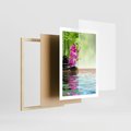 Plakat w ramie 50x70 - Oaza Storczyka i Wody - spa, storczyk - rama drewno