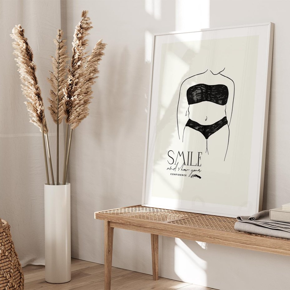 Plakat bez ramy 21x30 - Opowieść Splątanych Energii - siła kobiecości, rysunek