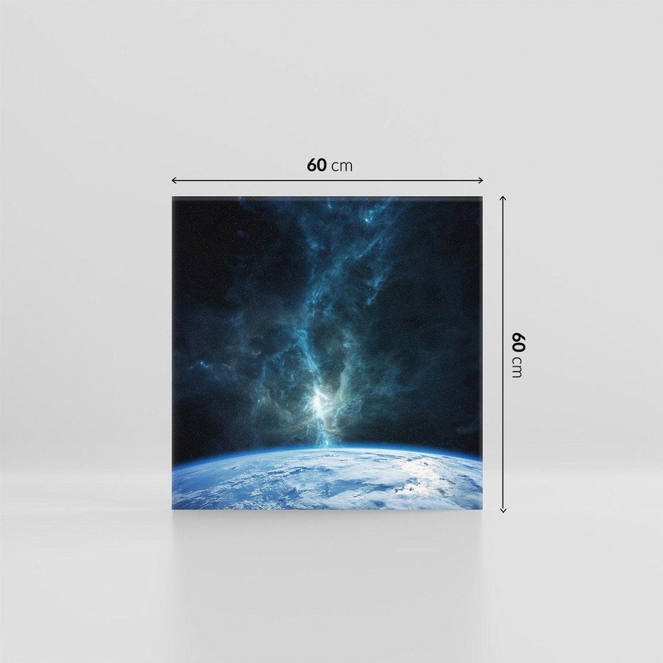 Obraz na płótnie 60x60 - Wędrówka przez galaktyki - ziemia, kosmos