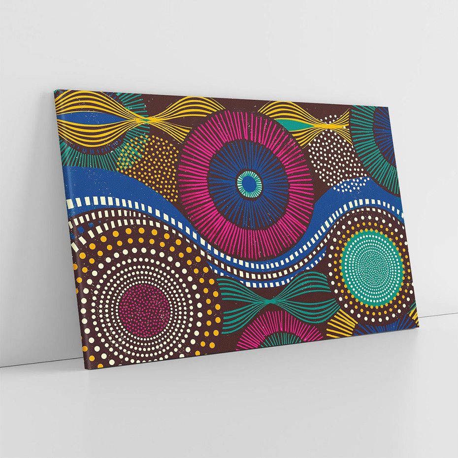 Obraz na płótnie 100x70 - Energia Wzorców - enticzne wzory, kształty