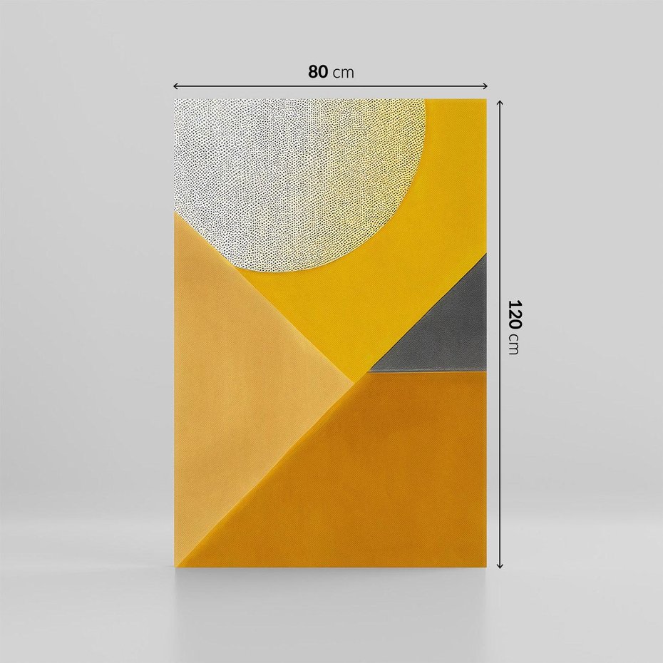 Obraz na płótnie 80x120 - Harmonia migoczących ognisk - intensywne ciepłe kolory, słoneczny żółty