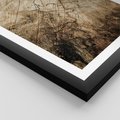 Plakat w ramie 50x70 - Słoje Natury - słoje drzewa, pieńdrzewa - rama czarna