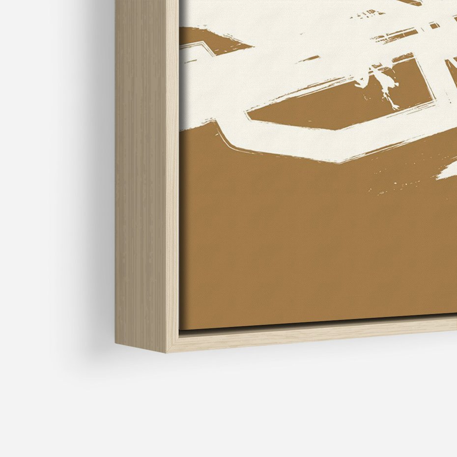 Obraz w ramie 80x120 - Taniec Energii - abstrakcyjne kreski, maźnięcia - rama drewno
