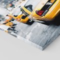 Obraz na płótnie 60x60 - Wszystkie światła prowadzą do Nowego Jorku - TAXI, NY
