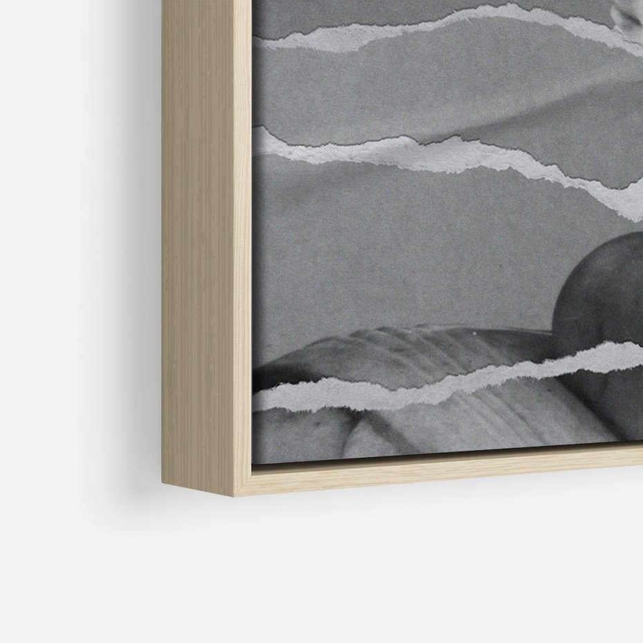 Obraz w ramie 100x70 - Kolaż z Antyczną Rzeźbą - antyczna rzeźba, kolaż ze zdjęć - rama drewno