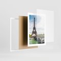 Plakat w ramie 30x40 - Ikona Romantyzmu - Eiffla, Francja - rama biała