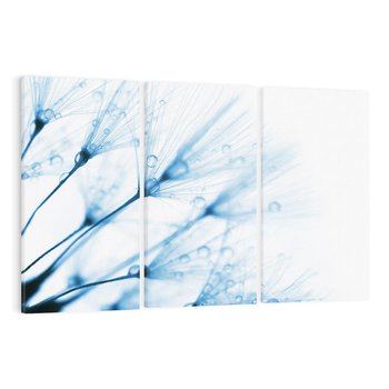 Obraz na płótnie 120x80 - Kwiat w kroplach wody - kwiat, krople