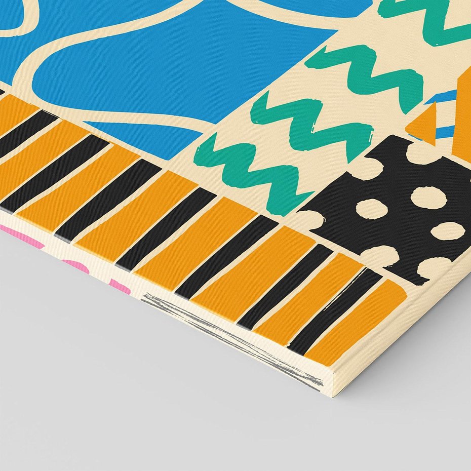 Obraz na płótnie 70x70 - Etno Boho - etno ornamenty, boho klimat