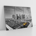 Obraz na płótnie 120x80 - Podróż taksówką przez Nowy Jork - TAXI, miasto