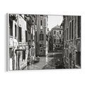 Obraz w ramie 70x50 - Zabłądzić w Wenecji - wenecja, kanały - rama biała