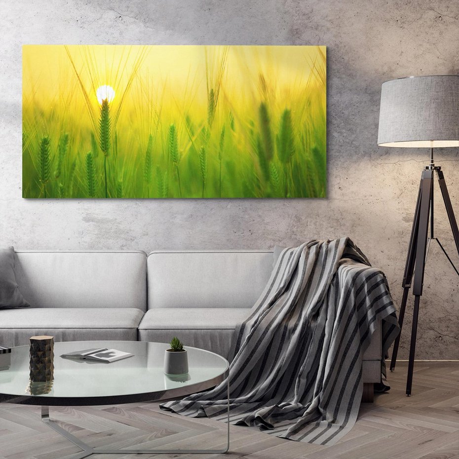 Obraz na płótnie 140x70 - Zboże w kłosach: Oda do plonów natury - zboże, kłos