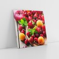 Obraz na płótnie 80x80 - Owoce w restauracji artystycznie - owoce, restauracja