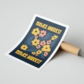 Plakat bez ramy 30x40 - Impulsy Rozkwitu - plakat, granatowe tło