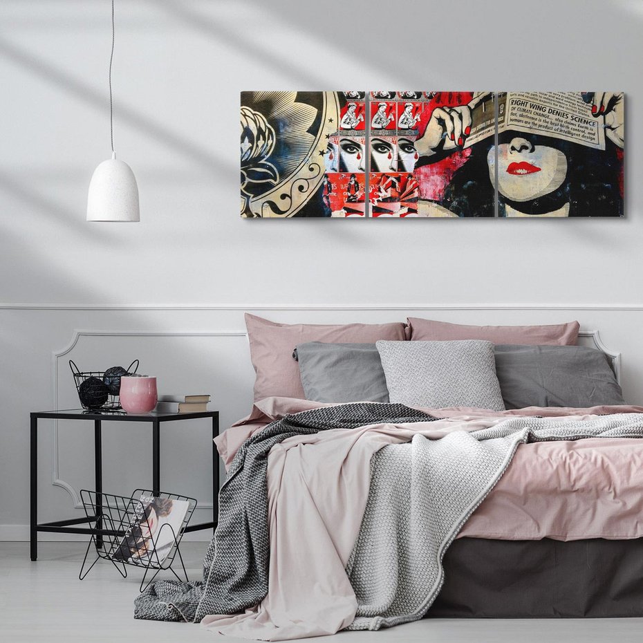 Obraz na płótnie 120x40 - Eksploracja kolorowego graffiti - graffiti