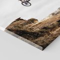 Obraz na płótnie 100x70 - Adrenalina na Dwóch Kółkach - rower, downhill