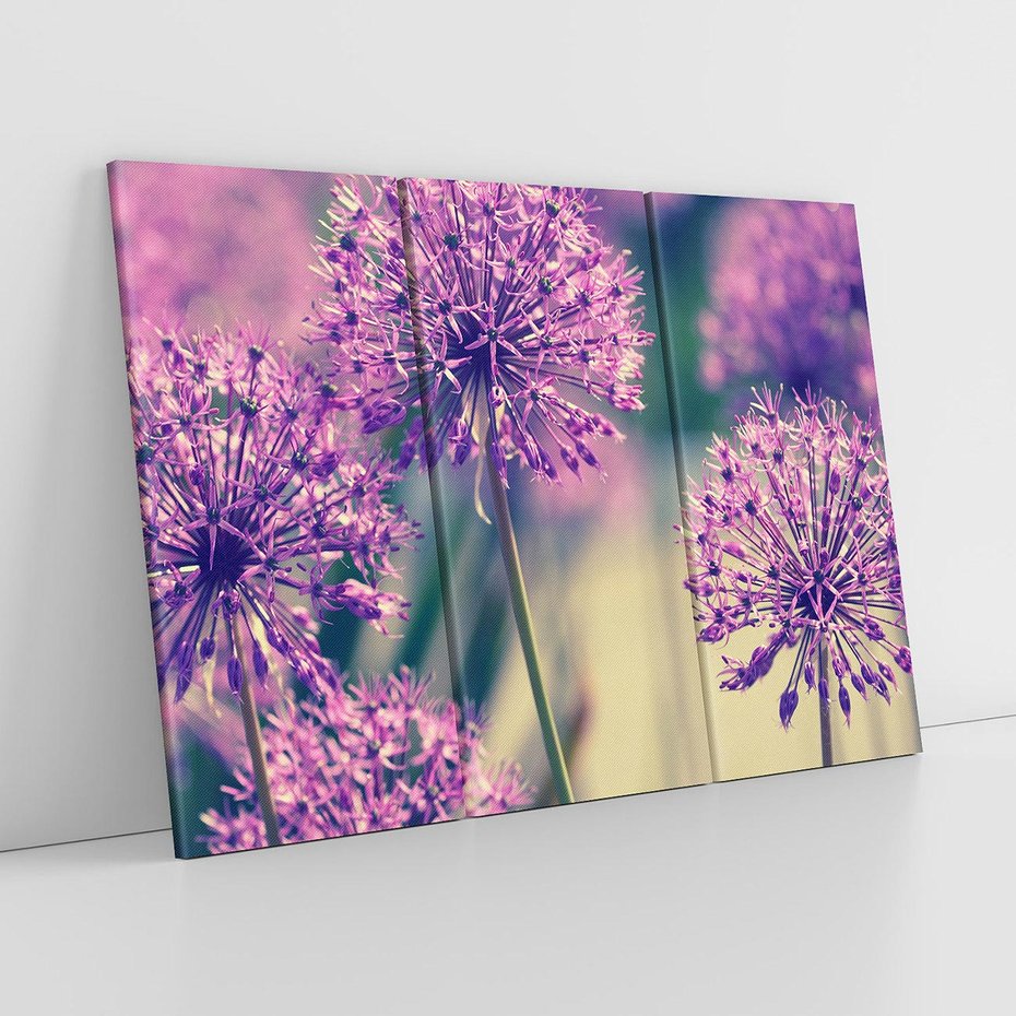 Obraz na płótnie 120x80 - Kwiatowa łąka w pełnym rozkwicie - kwiaty, łąka