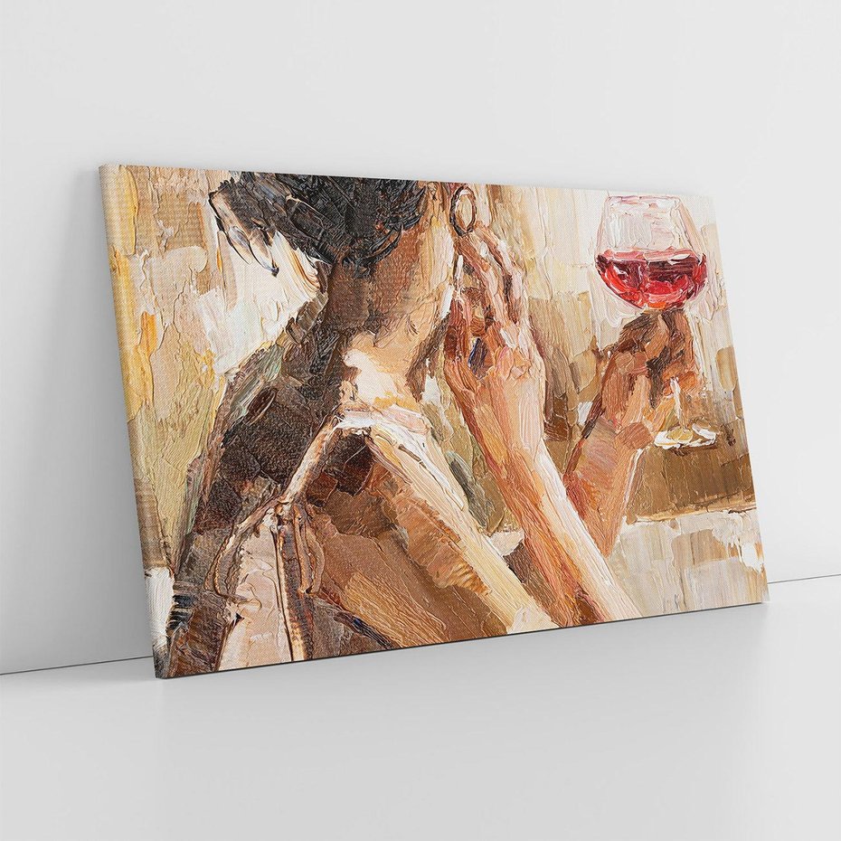 Obraz na płótnie 100x70 - Wibracje - portret, kobieta