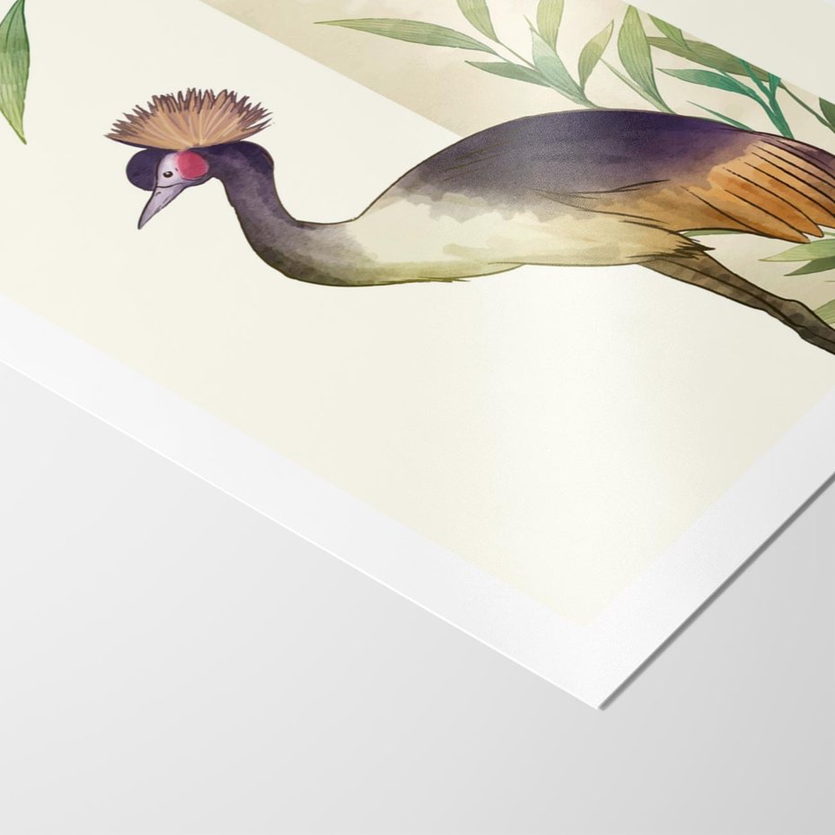 Plakat bez ramy 30x40 - Kwiatowa Ekspresja - japońska sztuka, ptak