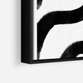 Obraz w ramie 50x50 - Wibracje Plam - abstrakcja, minimalizm - rama czarna