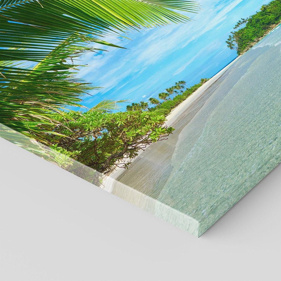 Obraz na płótnie 70x50 - Ucieczka do Raju - wyspa tropikalna, plaża