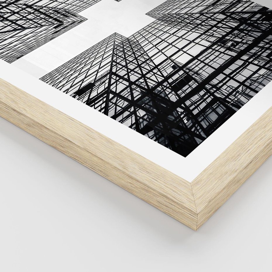 Plakat w ramie 40x50 - Czar i Wielkość - wieżowce, architektura - rama drewno