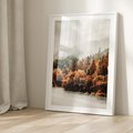 Plakat bez ramy 30x40 - Jesienna Mgła - las, góry