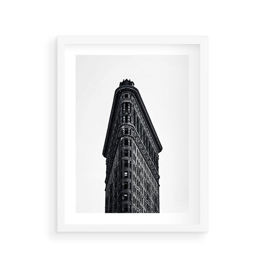Plakat w ramie 30x40 - Majestatyczna Architektura - architektura, majestatyczny budynek - rama biała