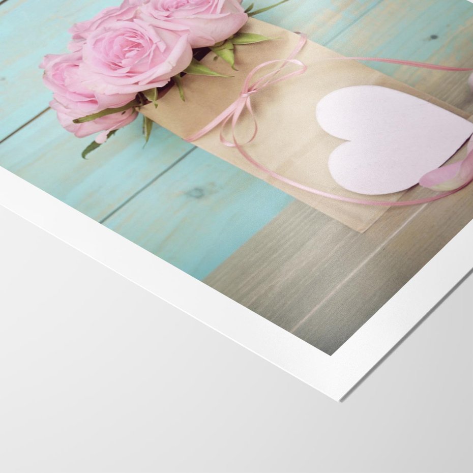 Plakat bez ramy 21x30 - Uczucie W Pełnym Rozkwicie - kwiaty, romantyczne