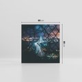 Obraz na płótnie 80x80 - Most nocą - Światła i refleksy - most, światła