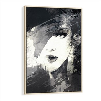 Obraz w ramie 70x100 - Abstrakcyjna wizja kobiety - abstrakcja, kobieta - rama drewno