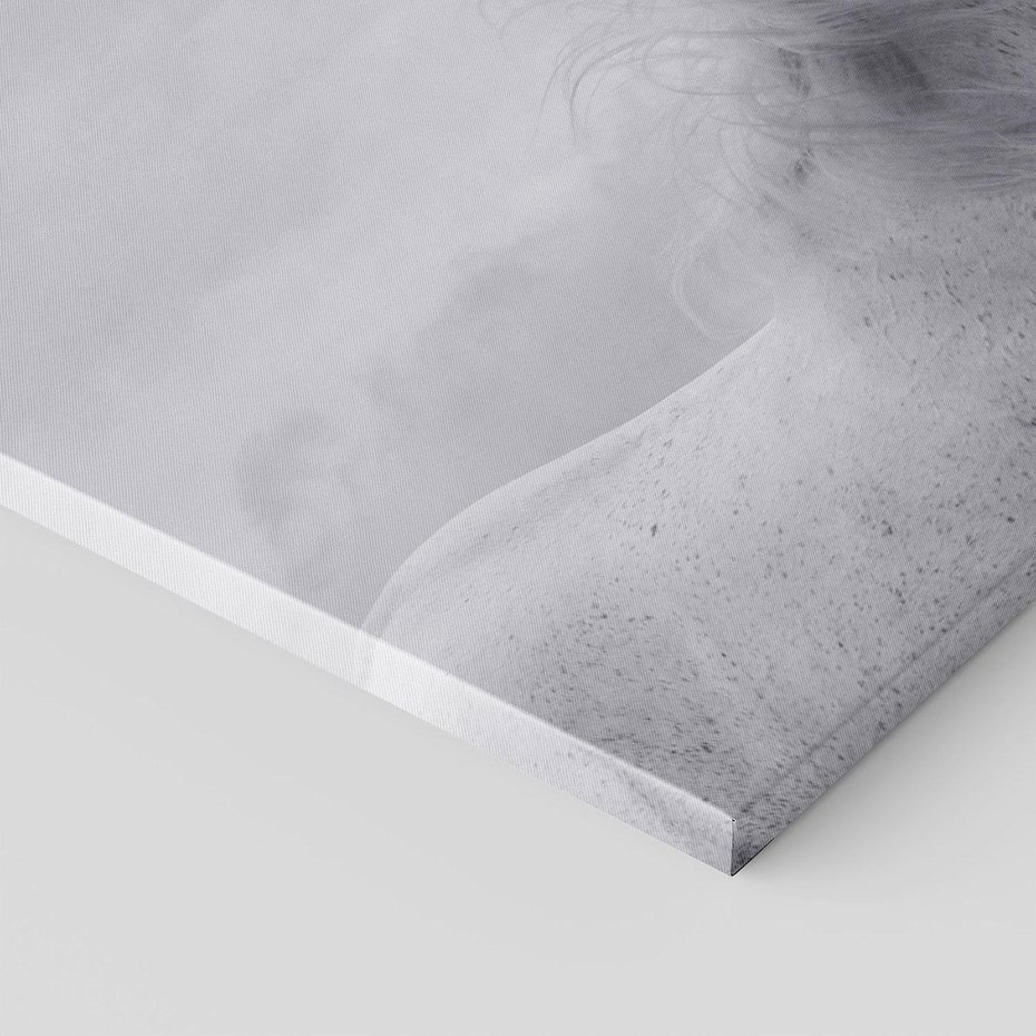 Obraz na płótnie 120x80 - Moc i Wolność - czarno biała fotografia, biały