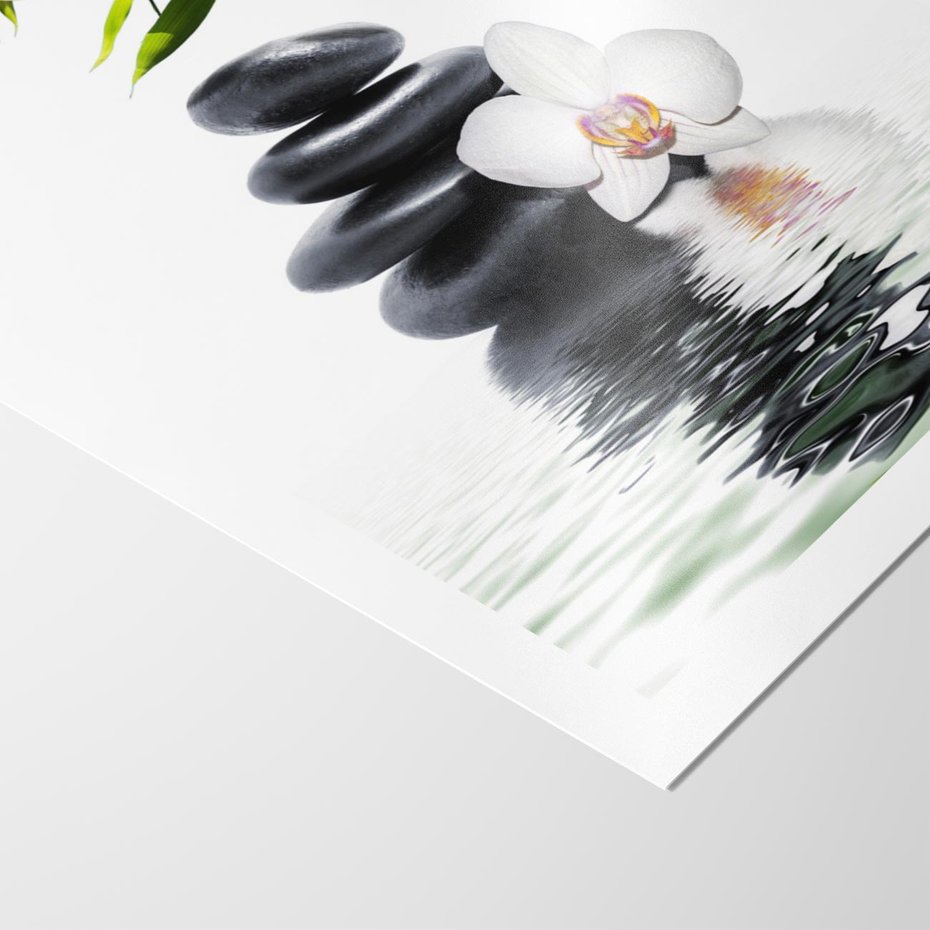 Plakat bez ramy 40x50 - Orchidea w Spa - spa, orchidea