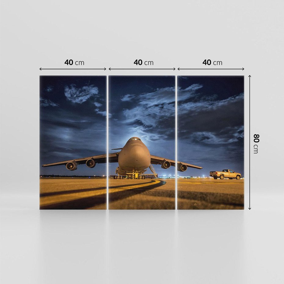 Obraz na płótnie 120x80 - Samolot: Podniebna Wolność - samolot, transport