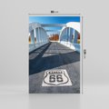 Obraz na płótnie 80x120 - Kansas i Route 66 - Kansas, route 66