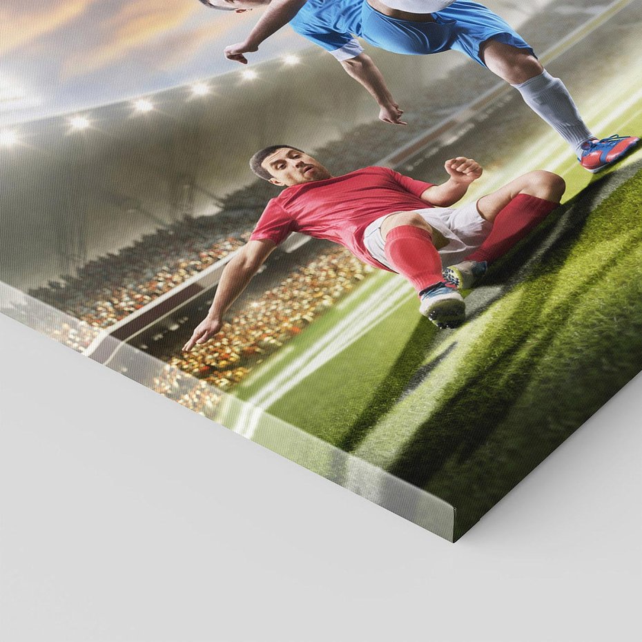 Obraz na płótnie 50x70 - Ekscytacja Sportowego Świata - gol, mecz