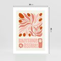 Plakat bez ramy 30x40 - Migotliwa Euforia - kompozycja w łososiowym kolorze, kwiaty