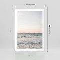 Plakat w ramie 50x70 - Morze i Fale - morze, fale - rama biała