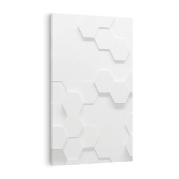 Obraz na płótnie 50x70 - Przestrzenne Zabawy - geometryczne, 3D