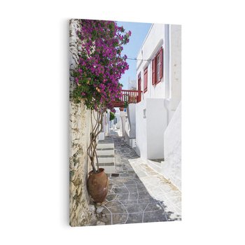 Obraz na płótnie 50x70 - Perspektywiczna Uliczka: Miejski Labirynt - uliczka, perspektywa